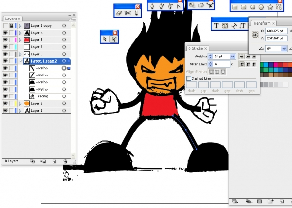 Creation of Fired Up: Step 4